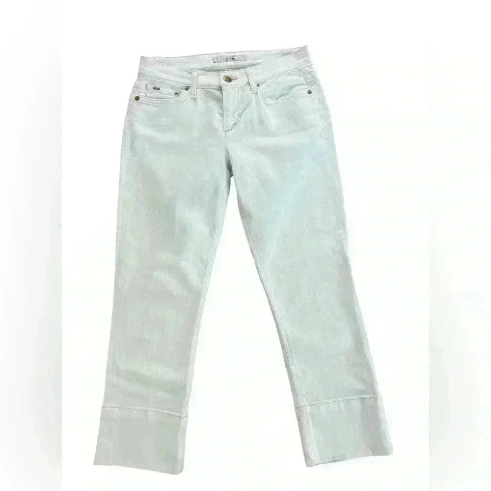 JOE'S JEANS Women's White SOCIALITE KICKER Cropped Jeans Size 24